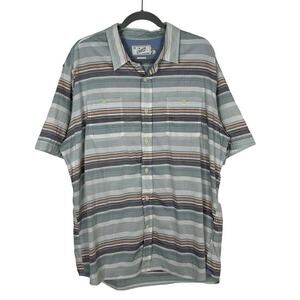 Grayers Clothiers Men's Shirt Classic Striped Button-up Short Sleeve XXL